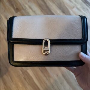 Chic Black and Cream Clutch